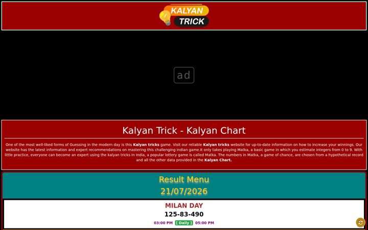 Ekrano kopija kalyantrick.com