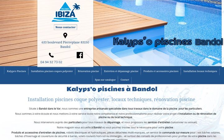 Screenshot of kalypso-piscines-bandol.fr