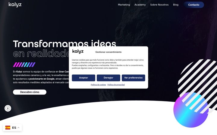 Screenshot of kalyz.es