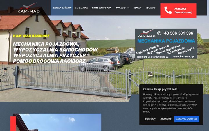 Screenshot of kam-mad.pl