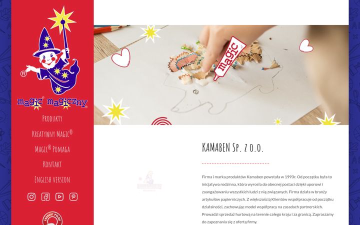 Screenshot of kamabenmagic.pl
