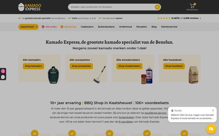 Screenshot of kamadoexpress.nl