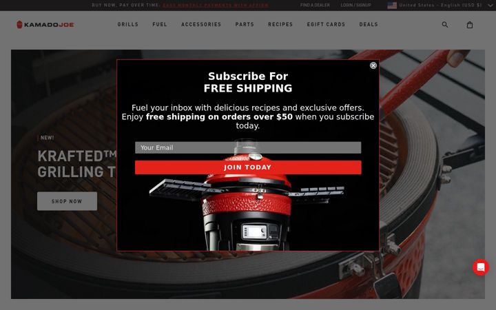 Screenshot of kamadojoe.com