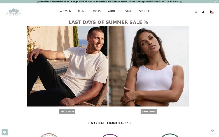 Screenshot of kamahyoga.com