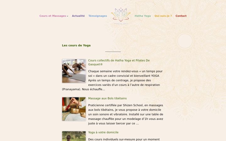 Screenshot of kamala-yoga-nantes.com