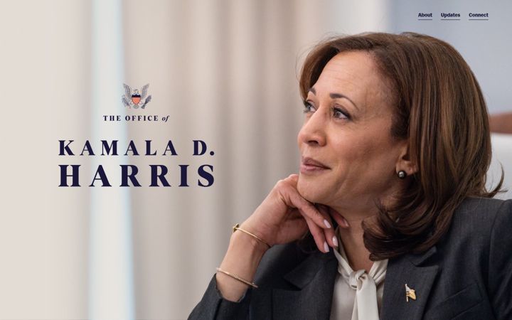 Screenshot of kamalaharris.com