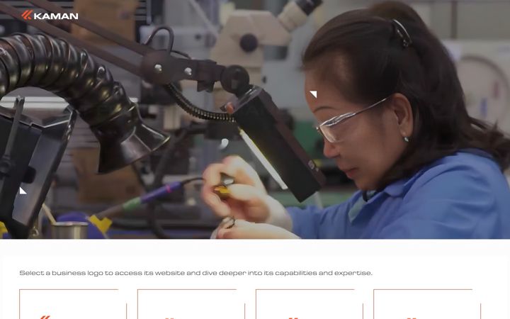 Screenshot of kaman.com