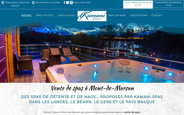 Screenshot of kamani-spas.fr