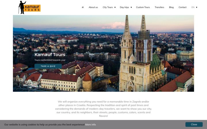 Screenshot of kamauf-zagreb.com