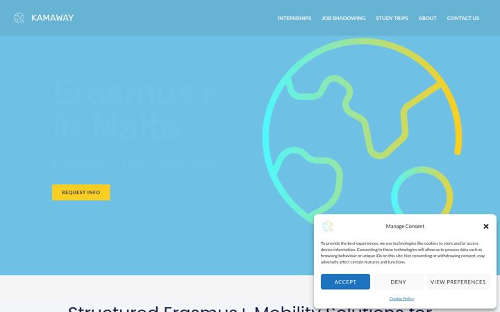 Screenshot of kamaway.net