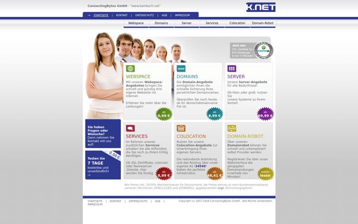 Screenshot of kambach.net
