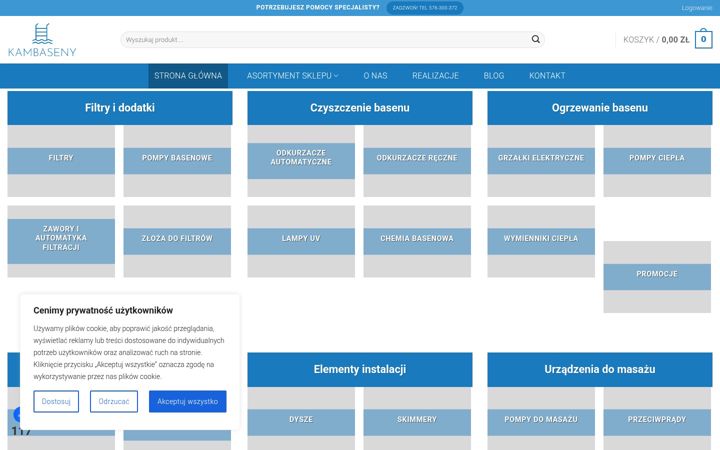 Screenshot of kambaseny.pl