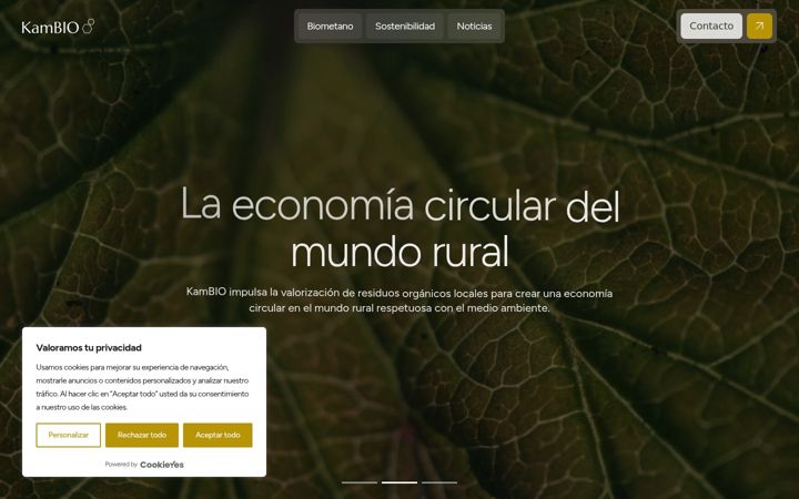 Screenshot of kambioenergia.com
