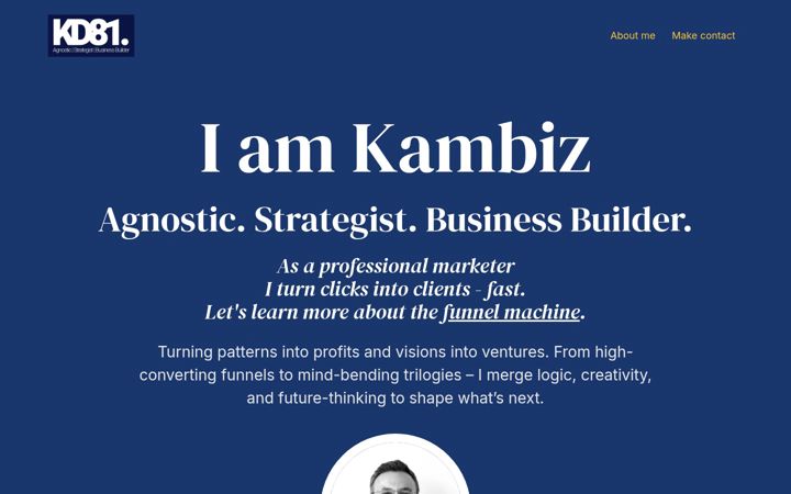 Screenshot ta' kambizdjafari.com