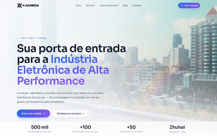 Screenshot of kameda.com.br