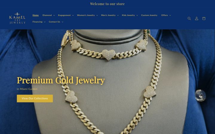 Screenshot of kameleby-jewelry.com