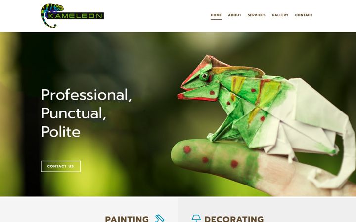 Screenshot of kameleon-decorators.co.uk