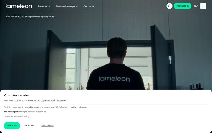 Snimka zaslona za kameleongruppen.no