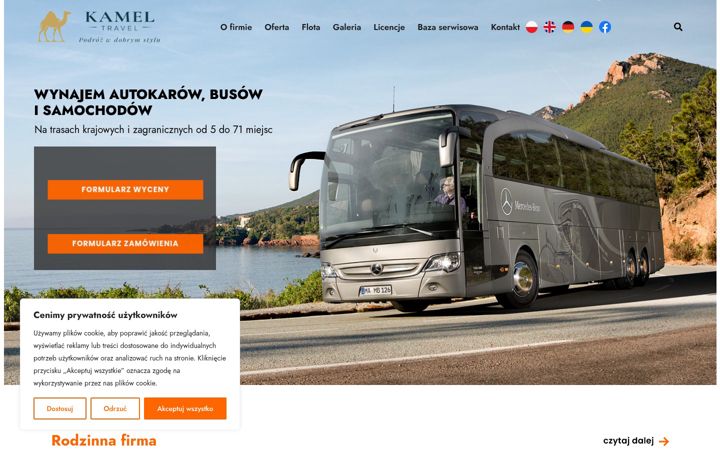 Screenshot of kameltravel.pl
