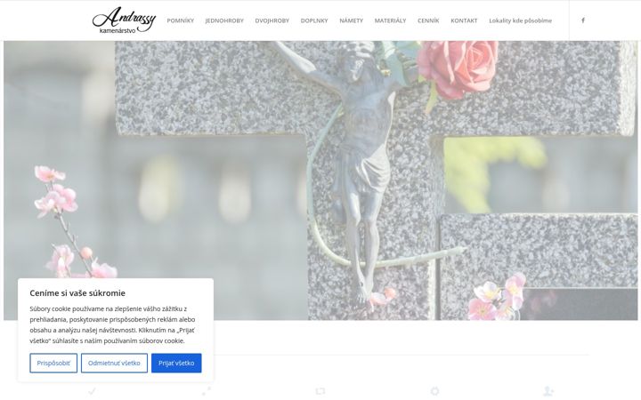 Screenshot of kamenarstvo-andrassy.sk