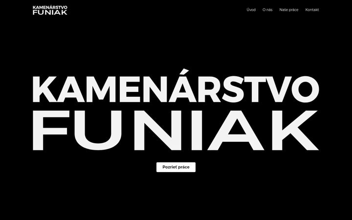 Screenshot of kamenarstvo-funiak.sk