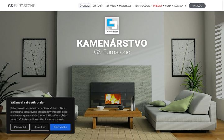Screenshot of kamenarstvo-gs.sk