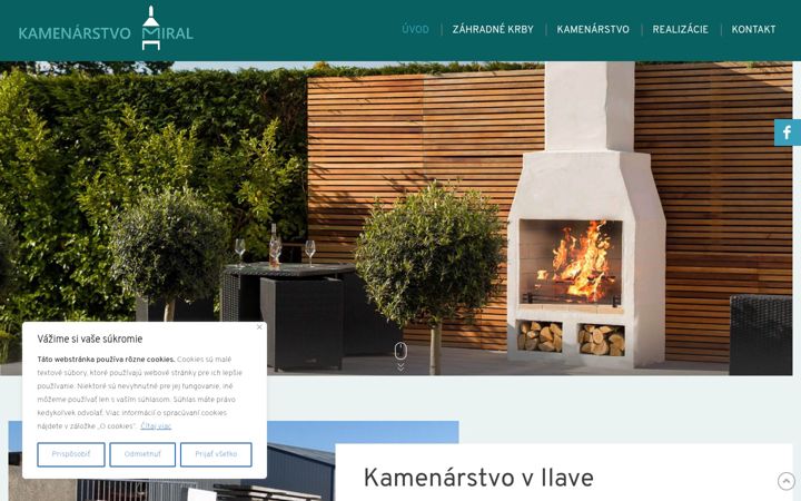 Screenshot of kamenarstvomiral.sk