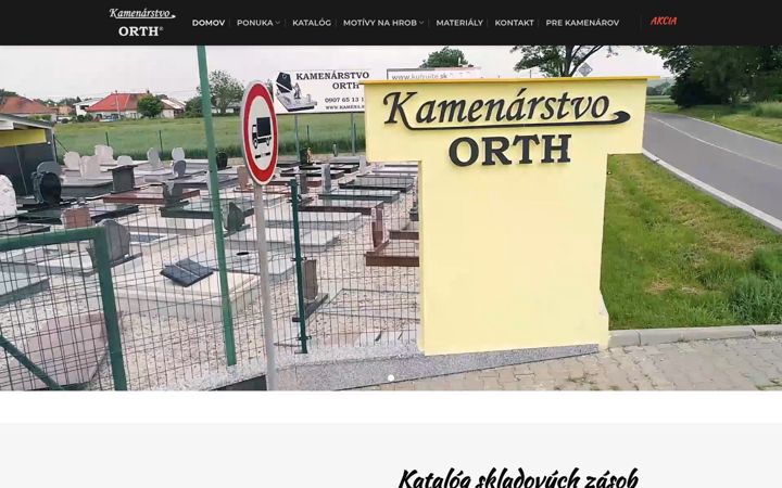 Screenshot of kamenarstvoorth.sk