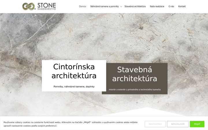 Screenshot of kamenarstvostone.sk