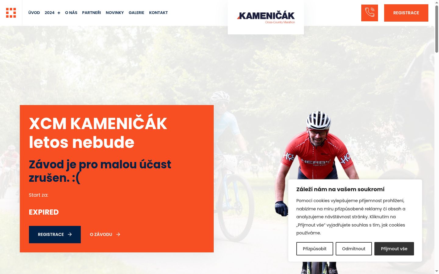 Snímek obrazovky baneru souhlasu zobrazeného před jakoukoli interakcí
