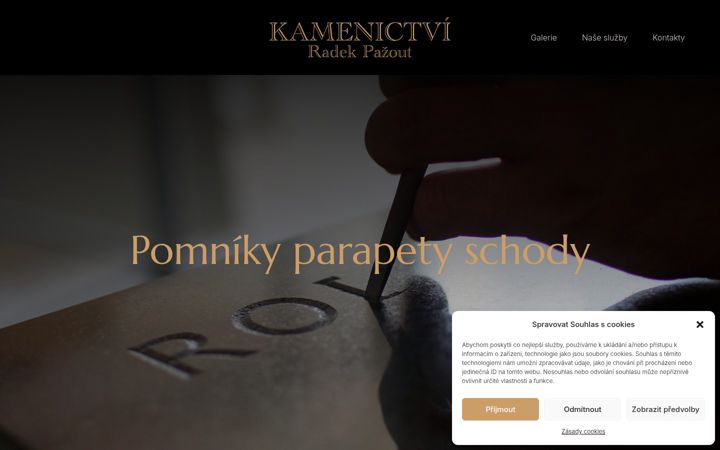Screenshot of kamenictvi-pazout.cz