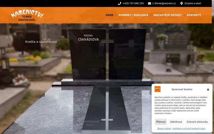 Screenshot of kamenictvi-sedlesovice.cz