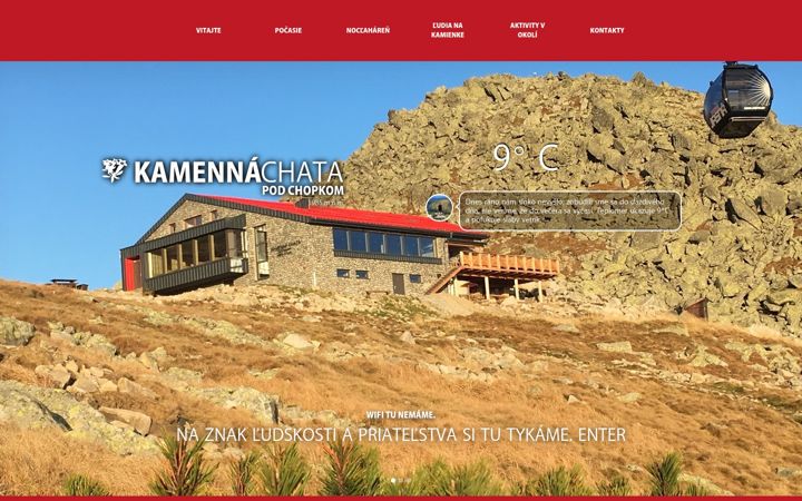 Screenshot of kamennachata.sk