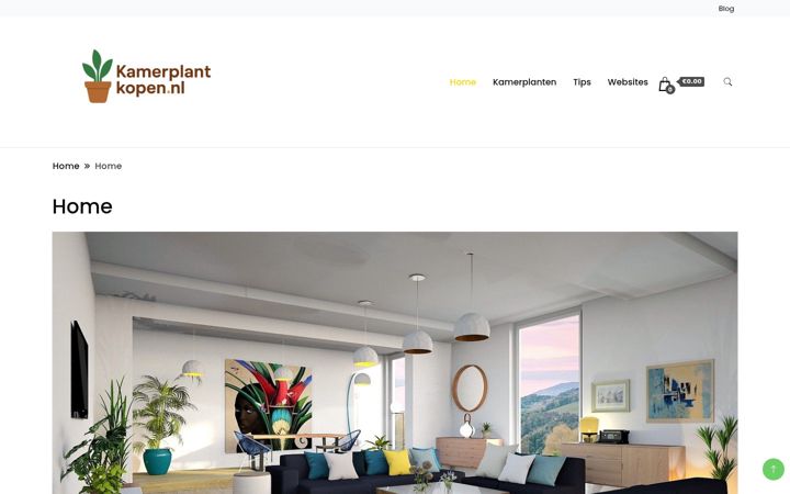 Screenshot of kamerplant-kopen.nl