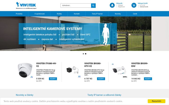 Screenshot of kamery-vivotek.cz