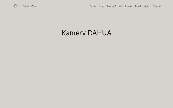 Screenshot of kamerydahua.sk