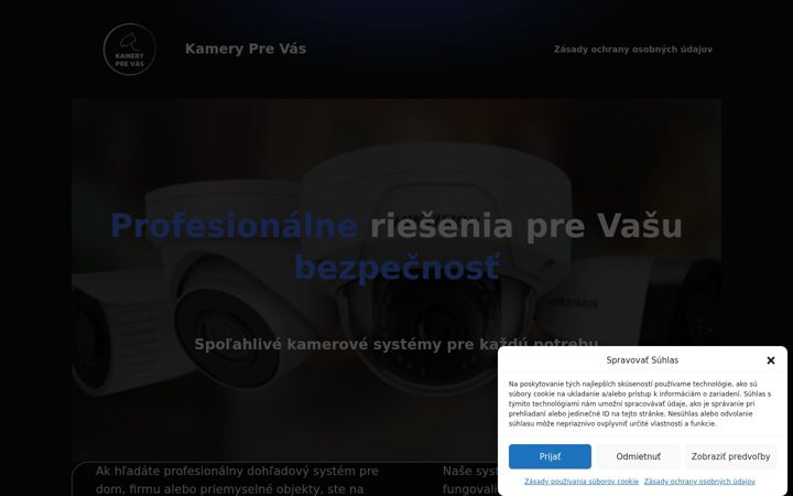 Screenshot of kameryprevas.sk