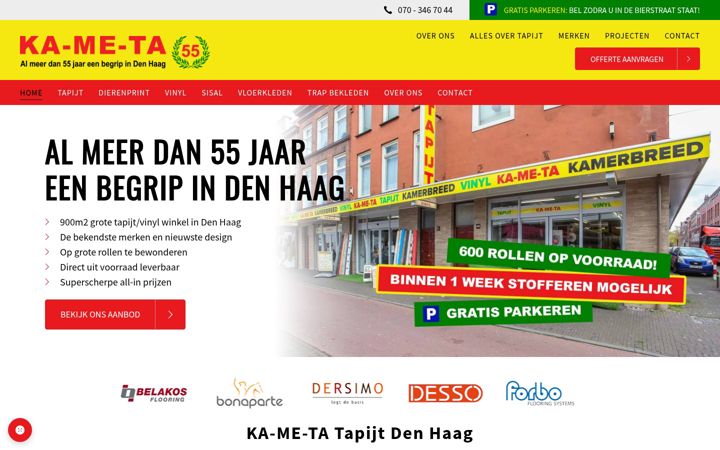 Screenshot of kametatapijt.nl