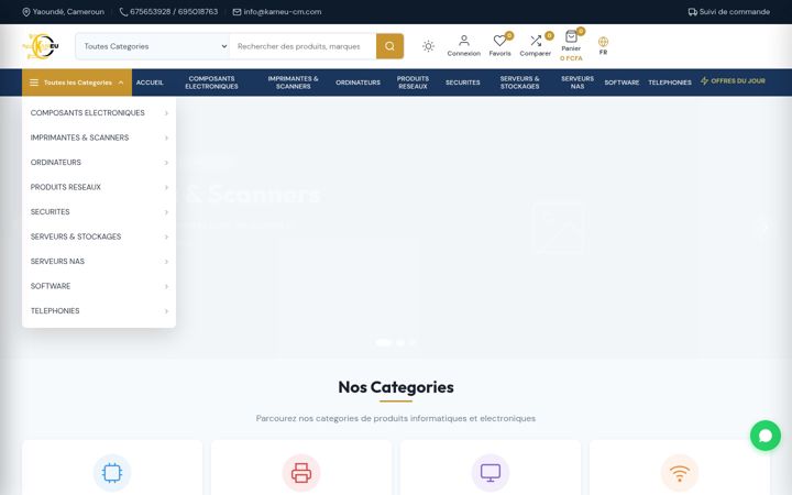 Screenshot of kameu-cm.com