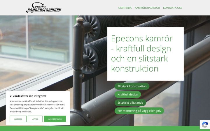 Screenshot of kamfab.se