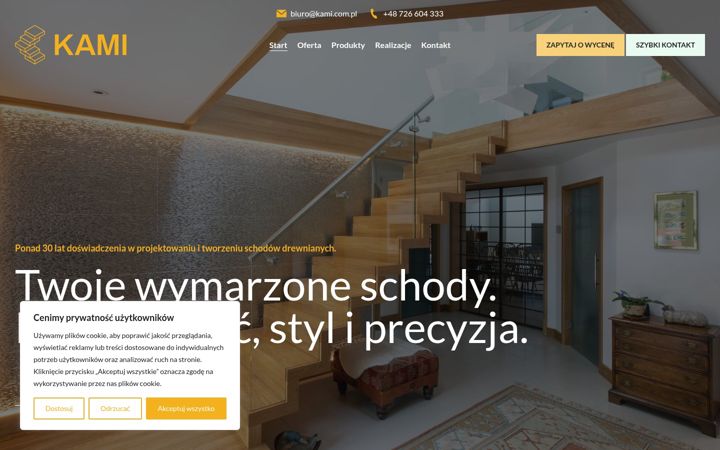 Screenshot of kami.com.pl