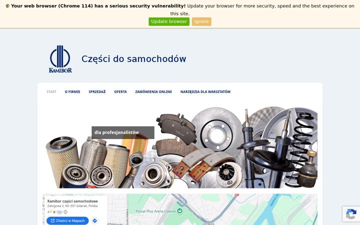 Screenshot of kamibor.pl