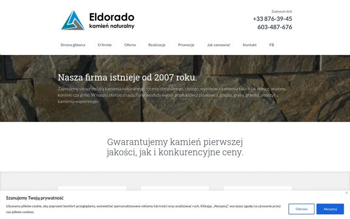 Screenshot of kamien-eldorado.pl