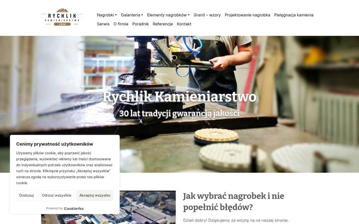 Screenshot of kamieniarski.net