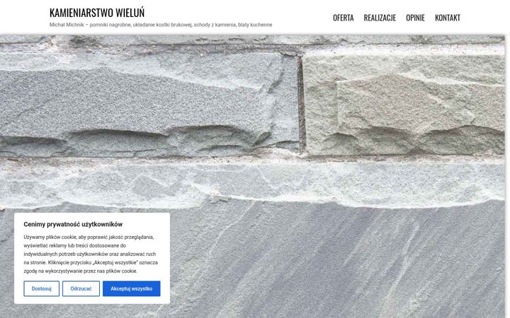Screenshot of kamieniarstwo-wielun.pl