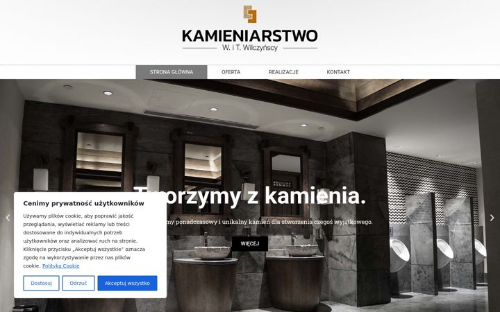 Screenshot of kamieniarstwo-wilczynscy.com