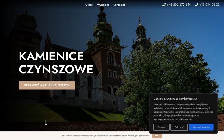 Screenshot of kamieniceczynszowe.pl