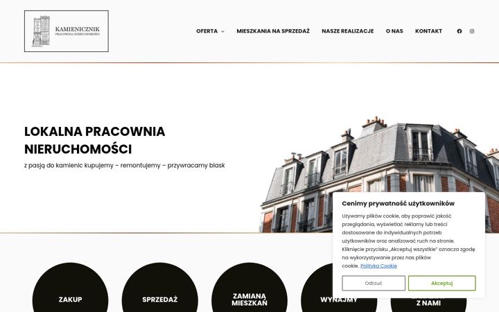 Screenshot of kamienicznik.com.pl