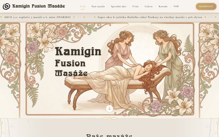 Screenshot of kamigin.cz
