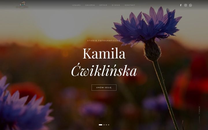 Screenshot of kamilacwiklinska.com